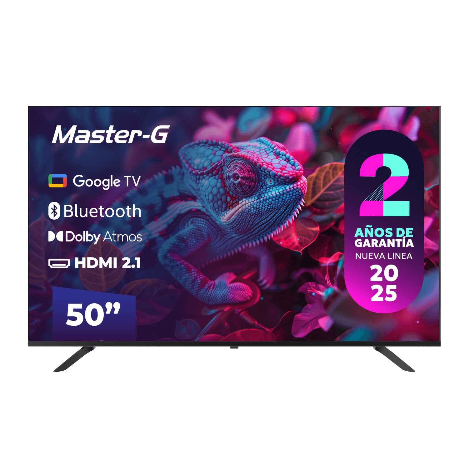Master-G Smart Tv Led 50"" Google Tv 4K Uhd Bluetooth
